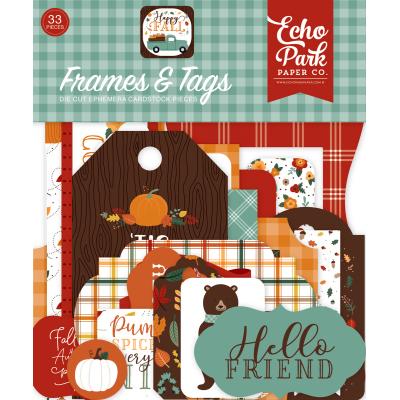 Echo Park Happy Fall Die Cuts - Frames & Tags